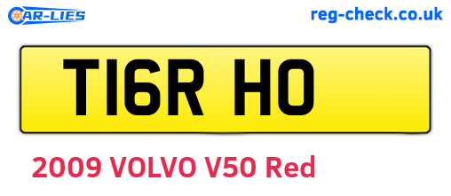 T16RHO are the vehicle registration plates.