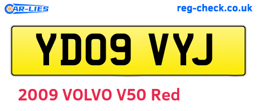 YD09VYJ are the vehicle registration plates.