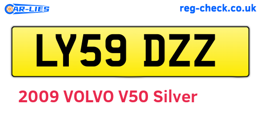 LY59DZZ are the vehicle registration plates.