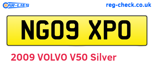 NG09XPO are the vehicle registration plates.