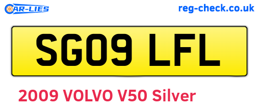 SG09LFL are the vehicle registration plates.