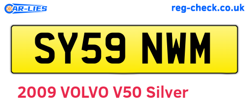 SY59NWM are the vehicle registration plates.