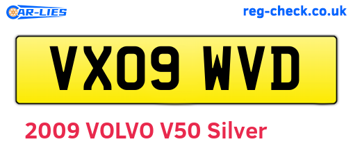 VX09WVD are the vehicle registration plates.