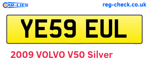 YE59EUL are the vehicle registration plates.