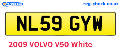 NL59GYW are the vehicle registration plates.