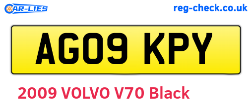 AG09KPY are the vehicle registration plates.