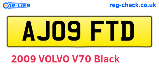 AJ09FTD are the vehicle registration plates.