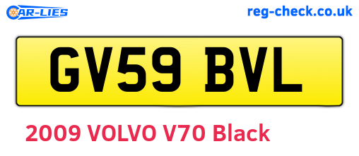 GV59BVL are the vehicle registration plates.