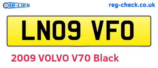 LN09VFO are the vehicle registration plates.