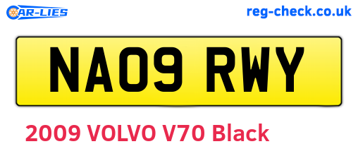 NA09RWY are the vehicle registration plates.