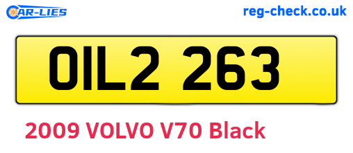 OIL2263 are the vehicle registration plates.
