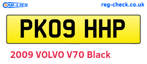 PK09HHP are the vehicle registration plates.