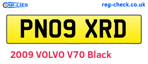 PN09XRD are the vehicle registration plates.