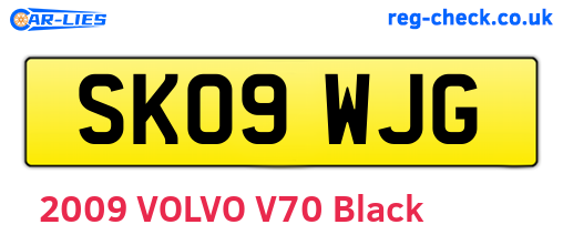 SK09WJG are the vehicle registration plates.