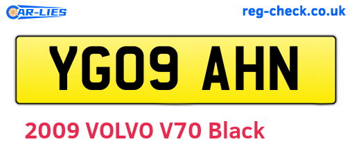 YG09AHN are the vehicle registration plates.