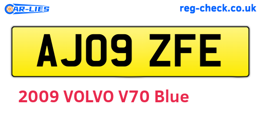 AJ09ZFE are the vehicle registration plates.