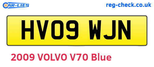 HV09WJN are the vehicle registration plates.