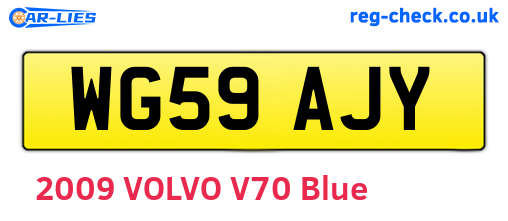 WG59AJY are the vehicle registration plates.