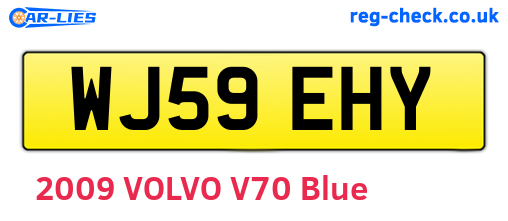 WJ59EHY are the vehicle registration plates.