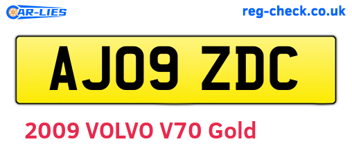 AJ09ZDC are the vehicle registration plates.