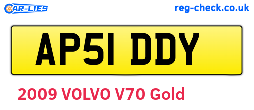 AP51DDY are the vehicle registration plates.