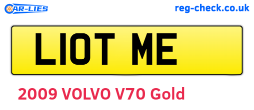 L10TME are the vehicle registration plates.