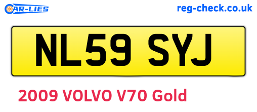 NL59SYJ are the vehicle registration plates.