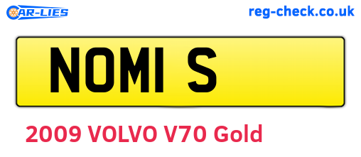 NOM1S are the vehicle registration plates.