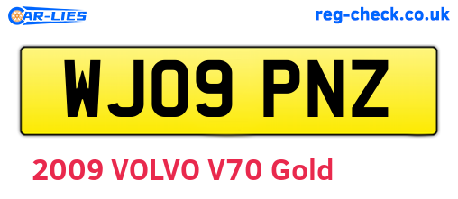 WJ09PNZ are the vehicle registration plates.