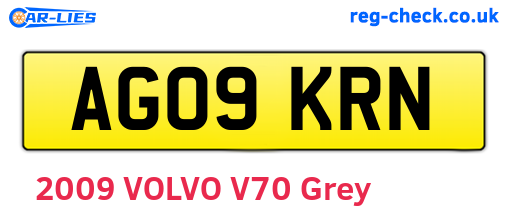AG09KRN are the vehicle registration plates.