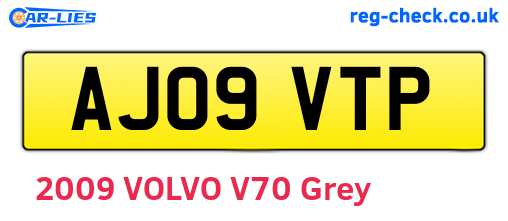 AJ09VTP are the vehicle registration plates.