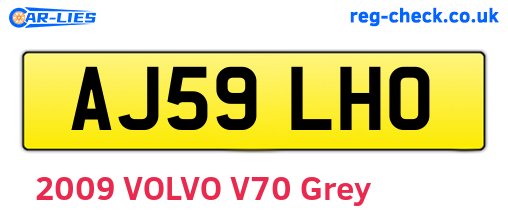 AJ59LHO are the vehicle registration plates.
