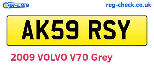 AK59RSY are the vehicle registration plates.