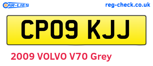CP09KJJ are the vehicle registration plates.