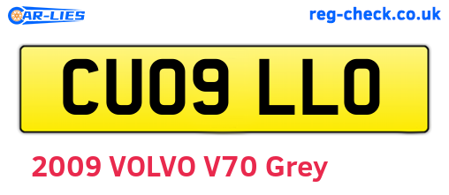 CU09LLO are the vehicle registration plates.