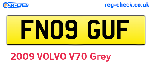 FN09GUF are the vehicle registration plates.