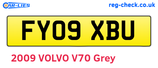 FY09XBU are the vehicle registration plates.