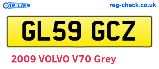 GL59GCZ are the vehicle registration plates.