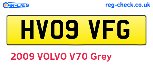 HV09VFG are the vehicle registration plates.