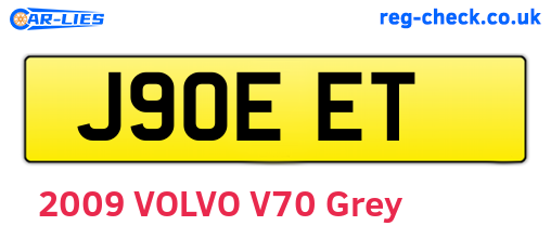 J90EET are the vehicle registration plates.