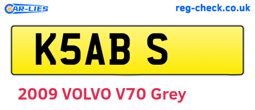 K5ABS are the vehicle registration plates.