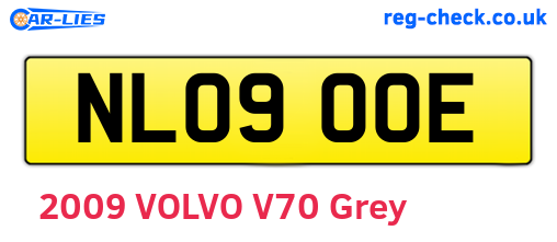 NL09OOE are the vehicle registration plates.