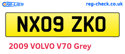 NX09ZKO are the vehicle registration plates.