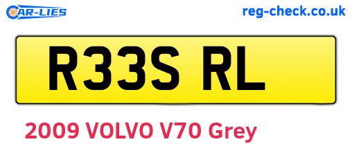 R33SRL are the vehicle registration plates.