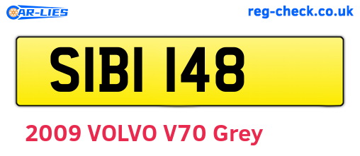 SIB1148 are the vehicle registration plates.