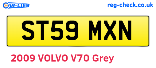 ST59MXN are the vehicle registration plates.