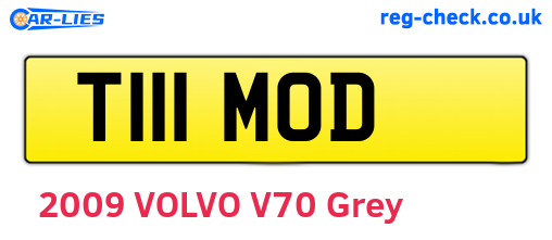 T111MOD are the vehicle registration plates.