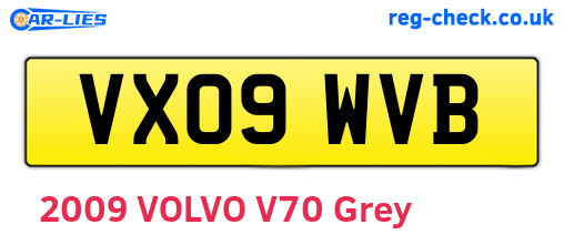 VX09WVB are the vehicle registration plates.