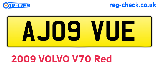AJ09VUE are the vehicle registration plates.