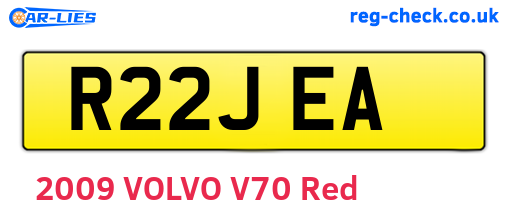 R22JEA are the vehicle registration plates.